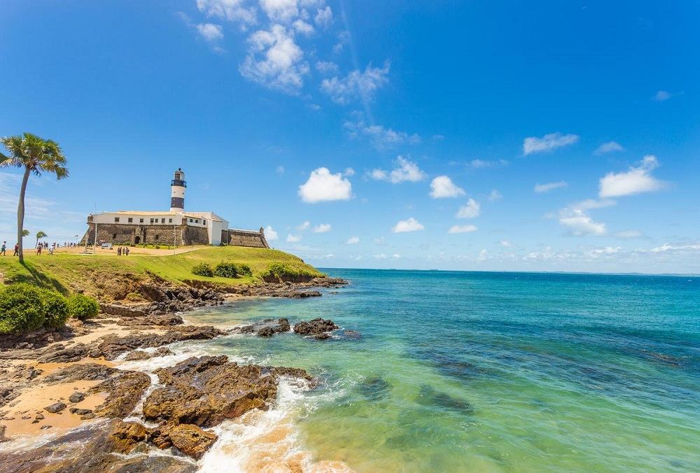 Faro de Barra en Salvador de Bahía, Brasil